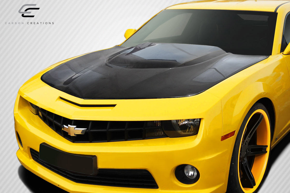 1 Piece Body Kit Brightt Carbon Creations ED-WAA-672 Stingray Z Look Front Lip Spoiler Compatible With Camaro 2010-2015 
