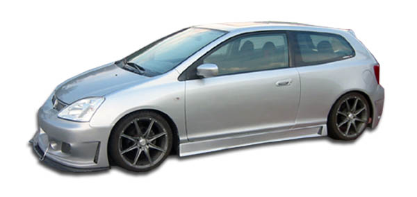 2002-2005 Honda Civic Si HB Duraflex B-2 Side Skirts Rocker Panels - 2 Piece