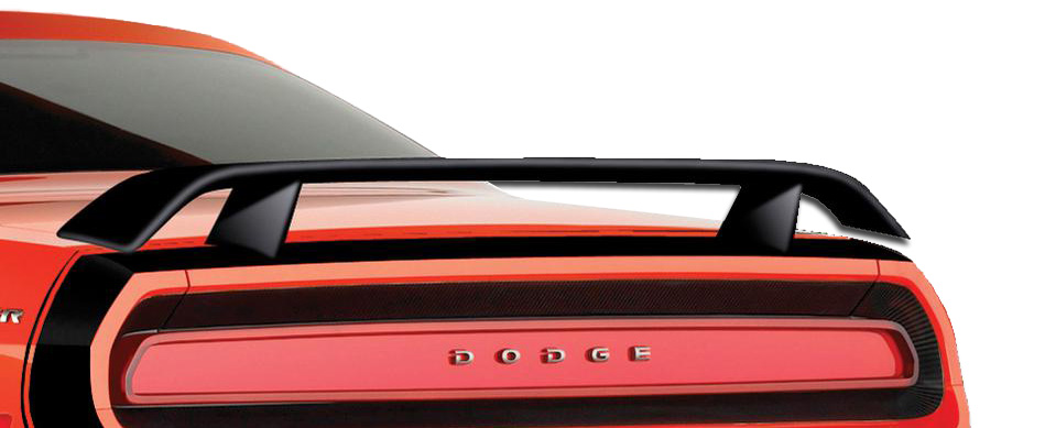 Fiberglass+ Wing Spoiler Body Kit for 2008 Dodge Challenger   - 2008-2019 Dodge Challenger Duraflex G-Spec Wing Trunk Lid Spoiler - 1 Piece