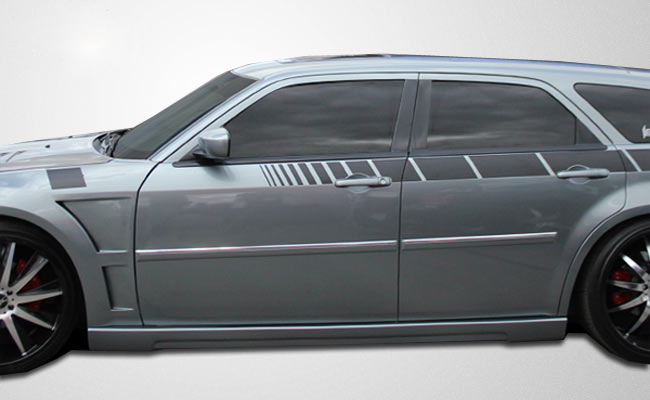 Compatible With Magnum 2005-2010 2 Piece Body Kit Brightt Couture ED-AUU-935 Urethane Luxe Side Skirts Rocker Panels 