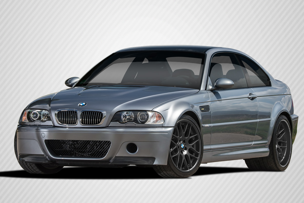 2001-2006 BMW M3 E46 Carbon Creations CSL Look Body Kit - 2 Piece - Includes Carbon Creations CSL Look Front Bumper Cover (105346) CSL Look Rear Diffuser (105347)