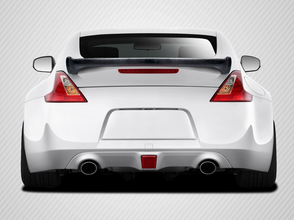 Carbon Fiber Wing Spoiler Body Kit for 2009 Nissan 370Z 2DR  - 2009-2019 Nissan 370Z Z34 Coupe Carbon Creations N-1 Wing Trunk Lid Spoiler - 1 Piece