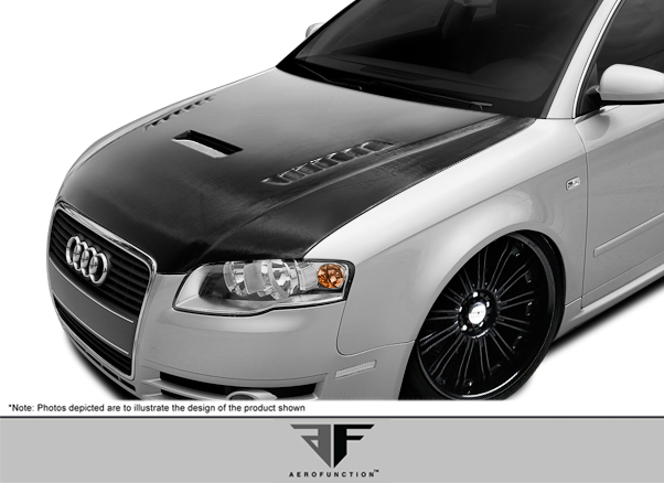 2006-2008 Audi A4 S4 B7 AF-1 Hood ( CFP ) - 1 Piece