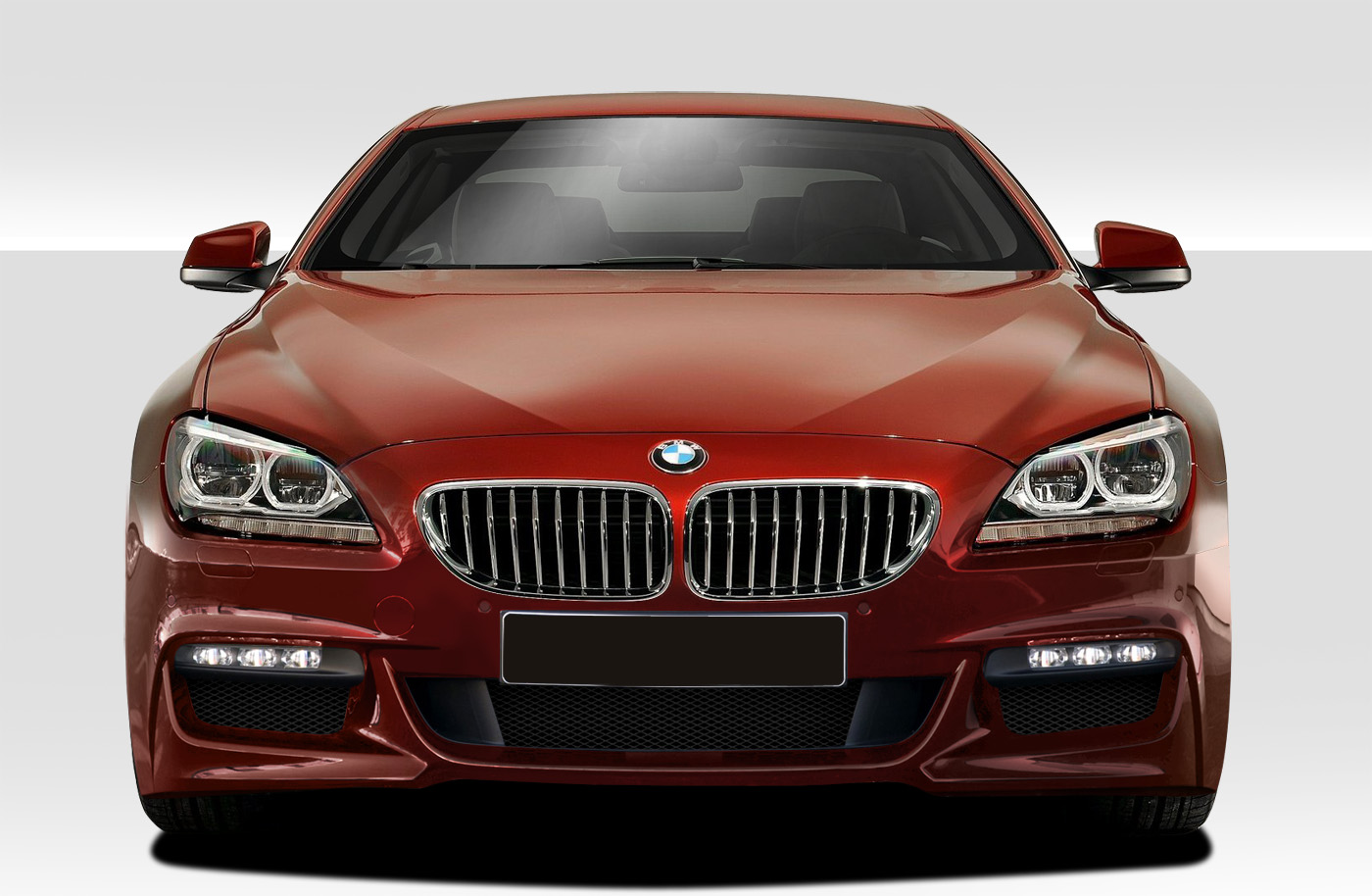 Fiberglass+ Front Bumper Body Kit for 2011 BMW 6 Series   - 2011-2019 BMW 6 Series F06 F12 F13 Duraflex M Sport Look Front Bumper Cover - 1 Piece