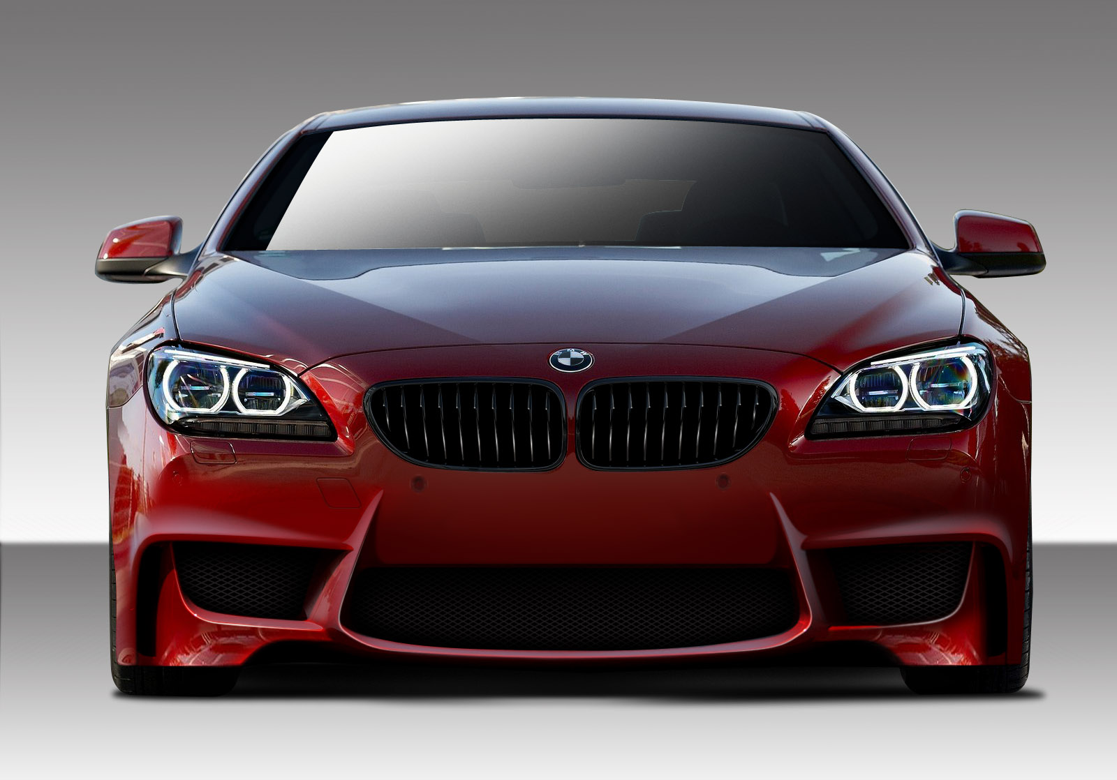 Fiberglass+ Front Bumper Body Kit for 2011 BMW 6 Series   - 2011-2019 BMW 6 Series F06 F12 F13 Duraflex 1M Look Front Bumper Cover - 1 Piece