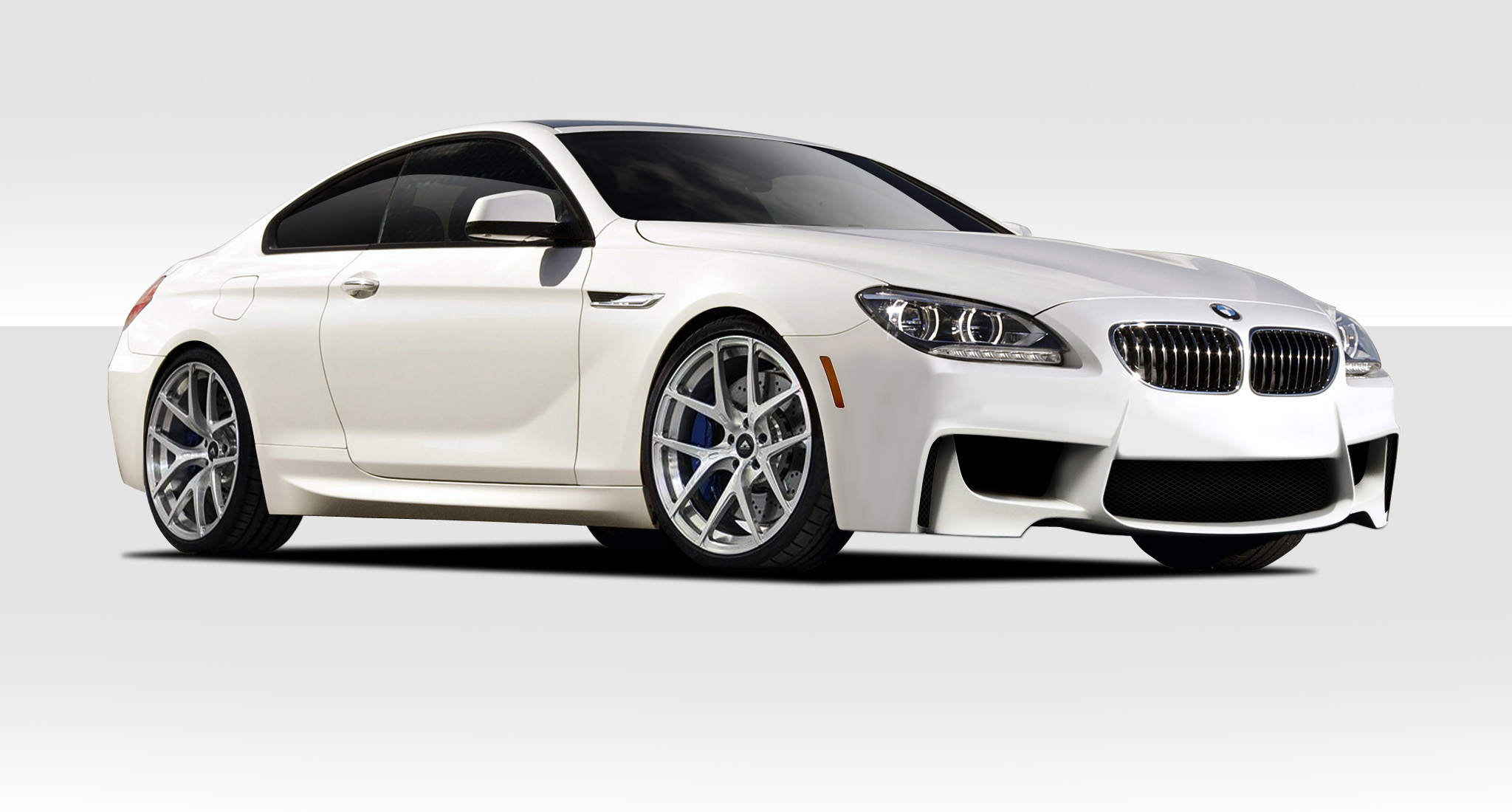 Fiberglass+ Kit Body Kit for 2011 BMW 6 Series   - 2011-2019 BMW 6 Series F12 F13 Duraflex 1M Look Body Kit - 4 Piece - Includes 1M Look Front Bumper Cover (109310) M Sport Look Side Skirt Rocker Panels (109293) M Sport Rear Bumper Cover (109294)