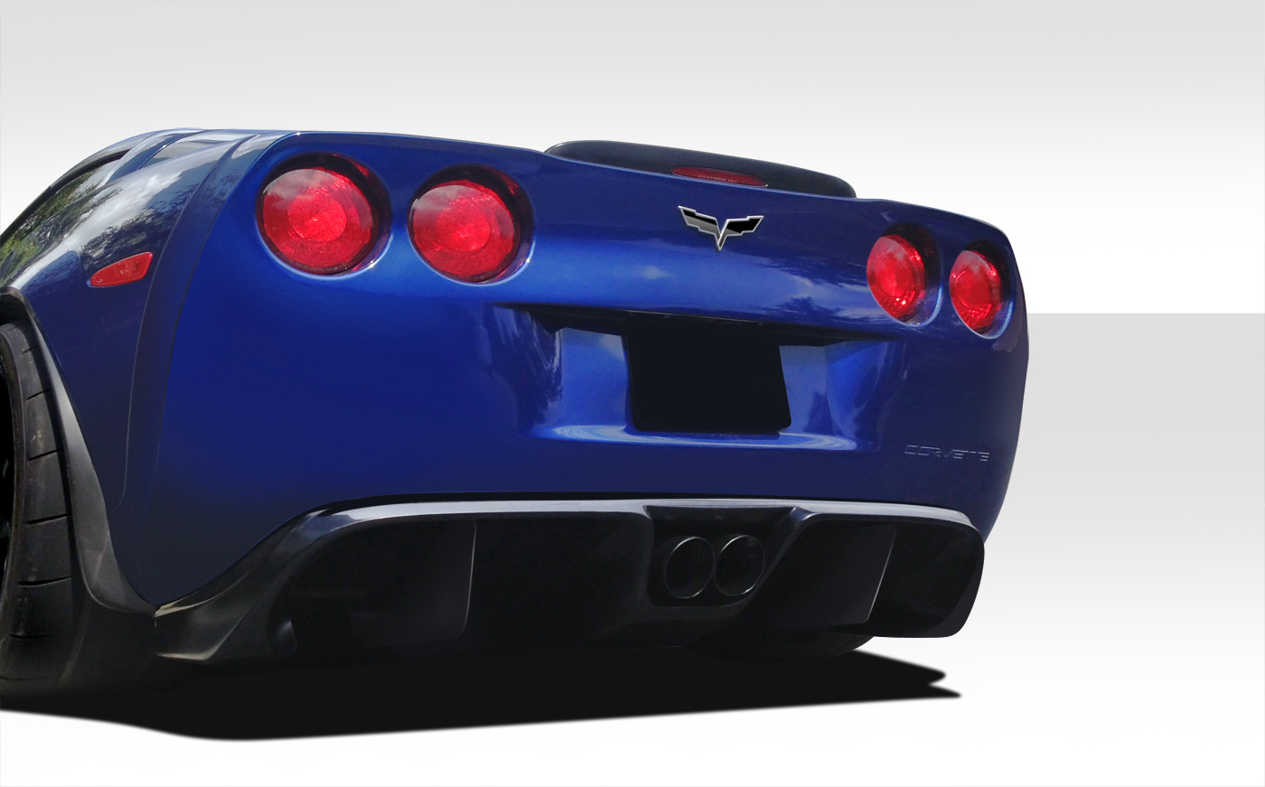 FIT For 2005-2013 Corvette C6 Duraflex GT Racing Rear Diffuser - 5 Piece.