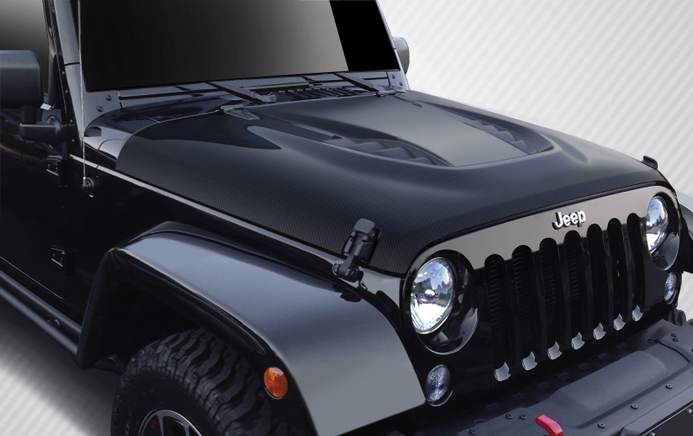 Carbon Creations Power Dome Hood Body Kit for 07-18 Jeep Wrangler | eBay