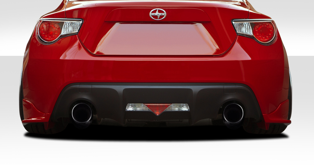 Fiberglass+ Rear Lip-Add On Body Kit for 2013 Scion FRS   - 2013-2019 Scion FR-S Toyota 86 / Subaru BRZ Duraflex V-Speed Rear Add ons - 2 Piece
