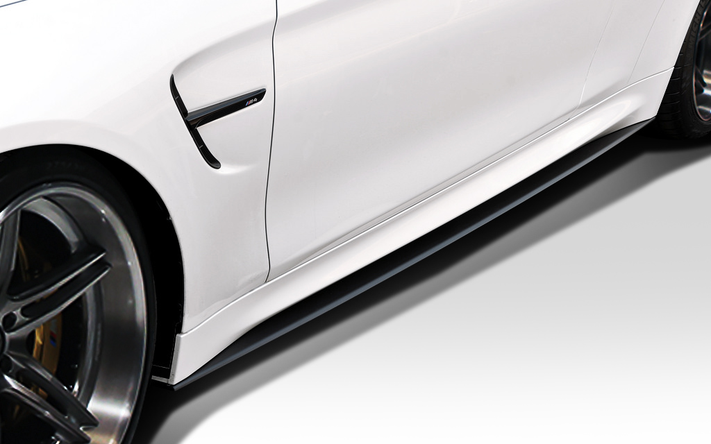 Fiberglass+ Sideskirts Body Kit for 2014 BMW 4 Series   - 2014-2019 BMW M4 F82 / 4 Series F32 Duraflex M Performance Look Side Skirt Splitters - 2 Piece