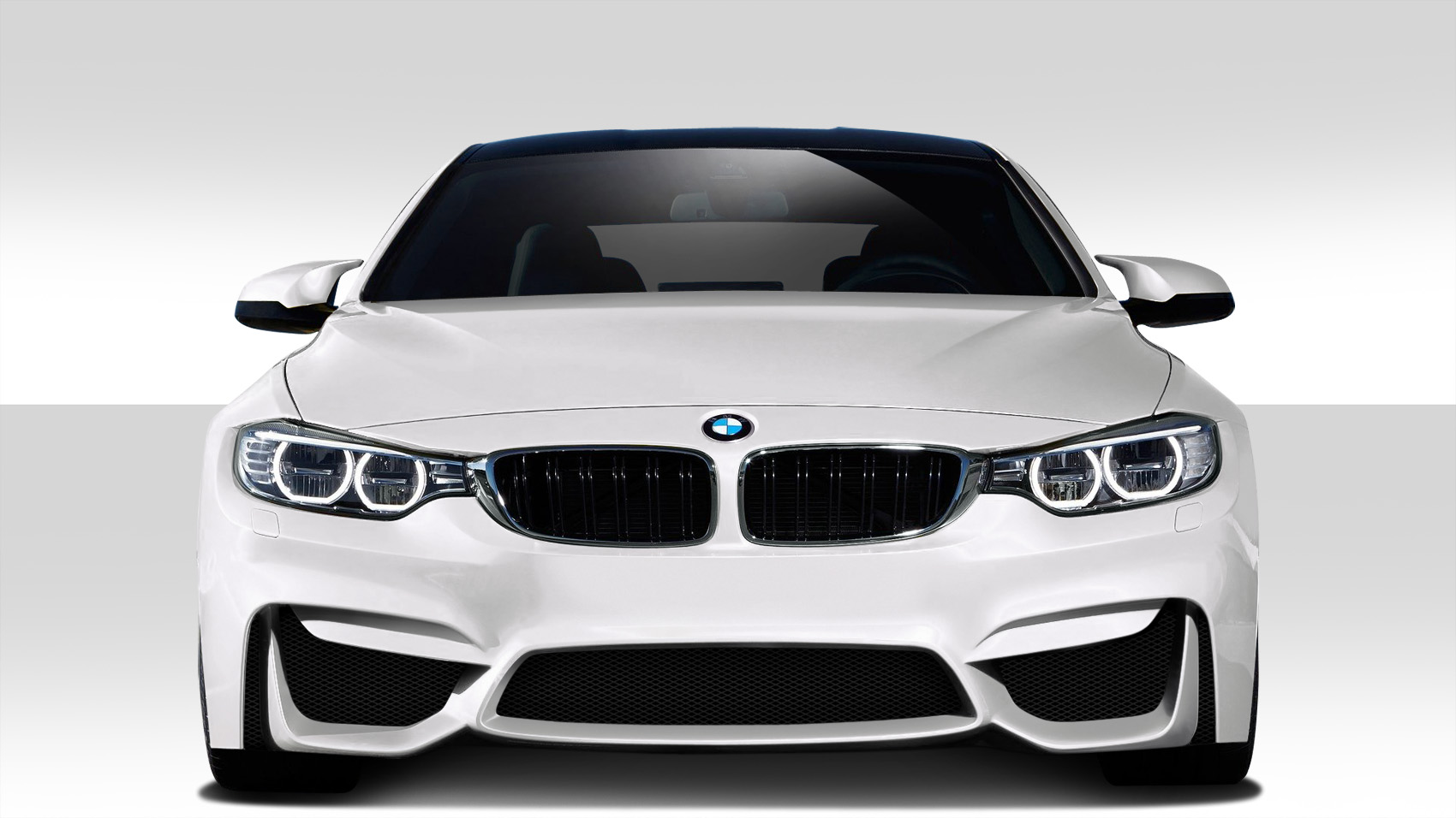 Fiberglass+ Front Bumper Body Kit for 2014 BMW 4 Series   - 2014-2019 BMW 4 Series F32 Duraflex M4 Look Front Bumper Cover - 1 Piece