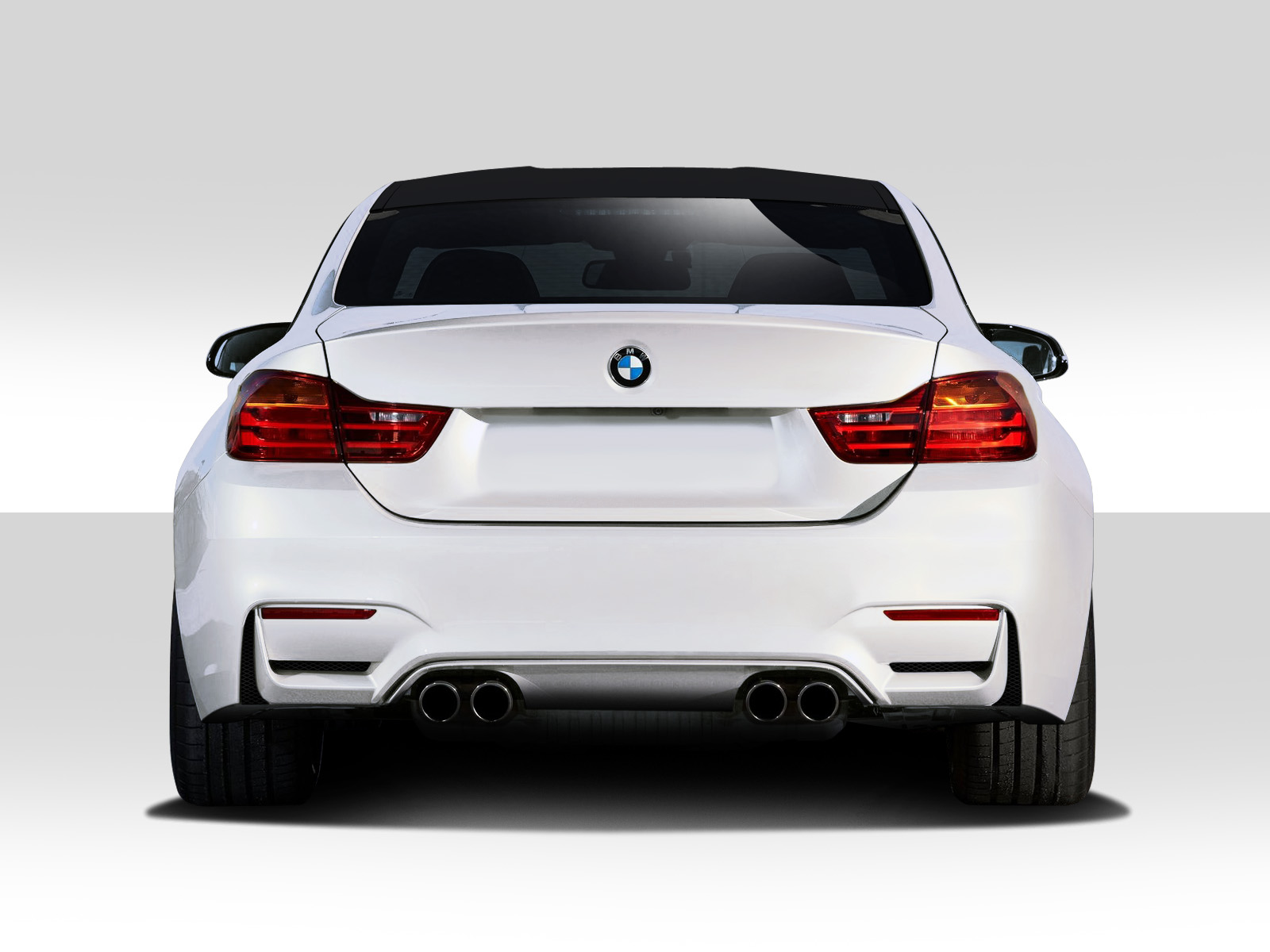 Fiberglass+ Rear Bumper Body Kit for 2014 BMW 4 Series 2DR  - 2014-2019 BMW 4 Series F32 Duraflex M4 Look Rear Bumper Cover - 1 Piece