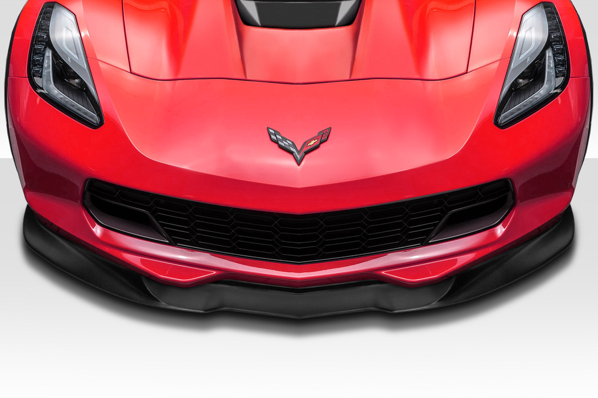 Fiberglass+ Front Lip-Add On Body Kit for 2014 Chevrolet Corvette   - 2014-2019 Chevrolet Corvette C7 Duraflex Apex Front Splitter - 3 Piece