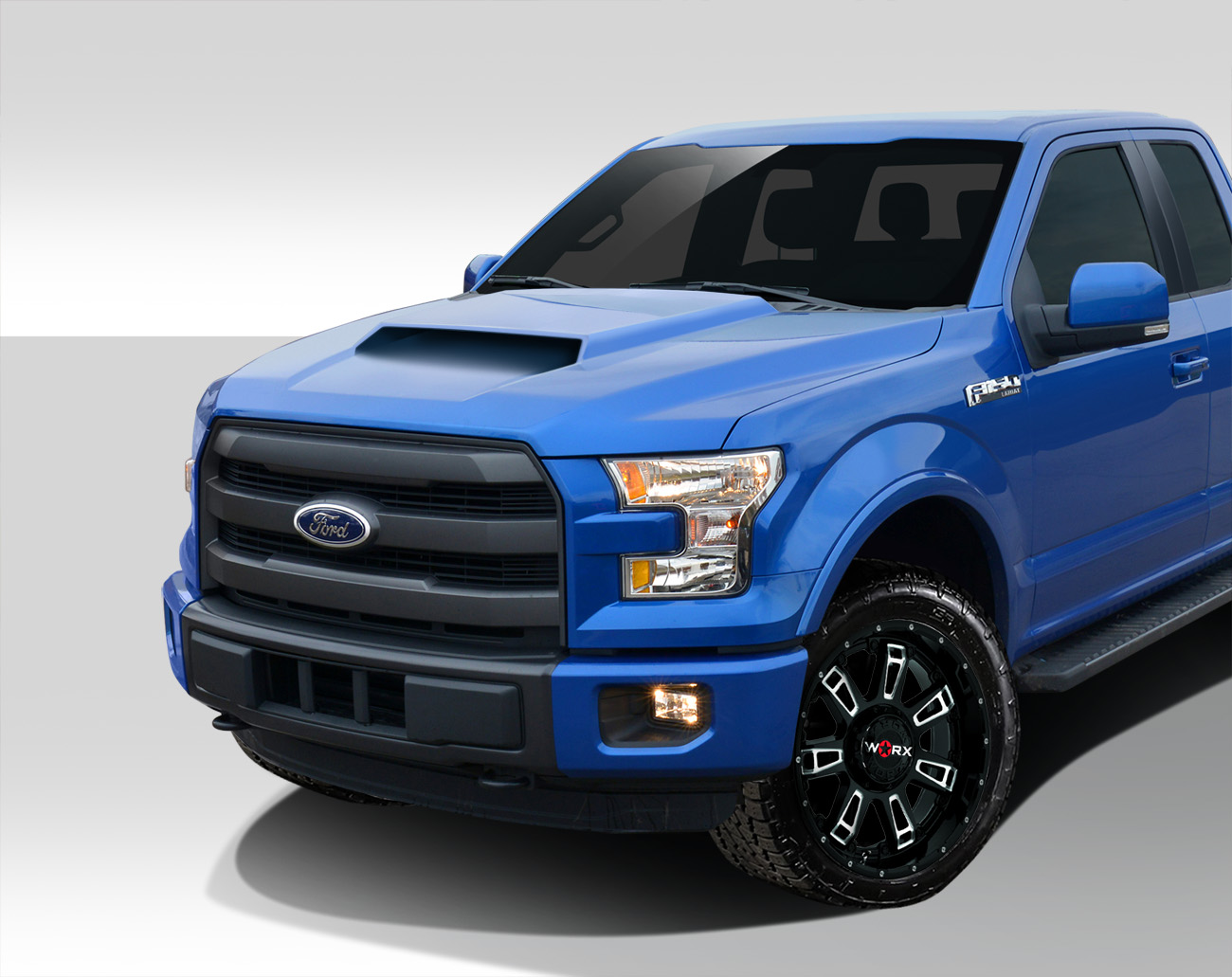 2015-2019 Ford F-150 Duraflex Grid Hood - 1 Piece