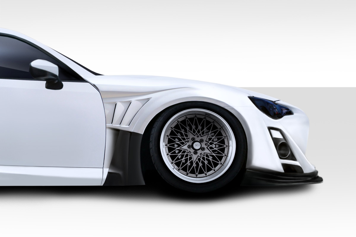 Fiberglass+ Fender Body Kit for 2013 Scion FRS 0  - 2013-2016 Scion FR-S Duraflex VR-S Wide Body Front Fenders - 4 Piece