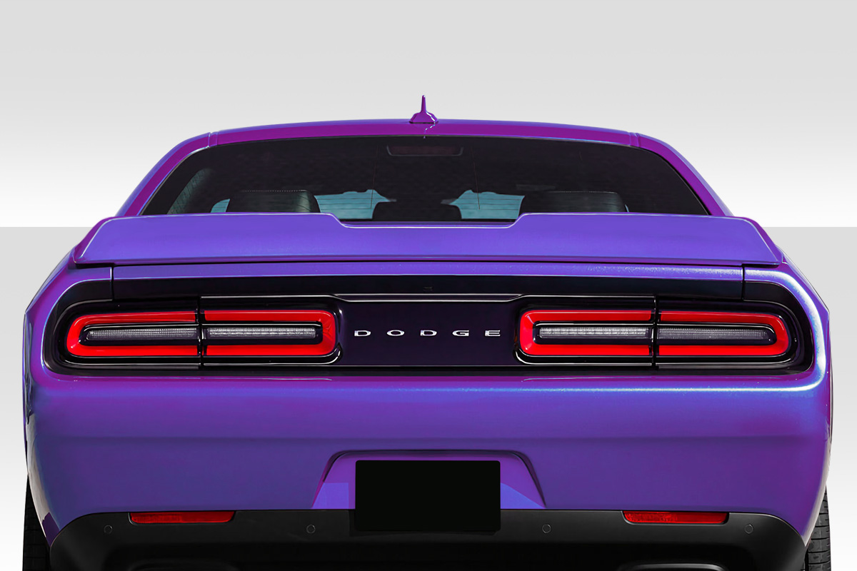 Fiberglass+ Wing Spoiler Body Kit for 2008 Dodge Challenger 0  - 2008-2019 Dodge Challenger Duraflex Speedway Rear Wing Spoiler - 1 Piece