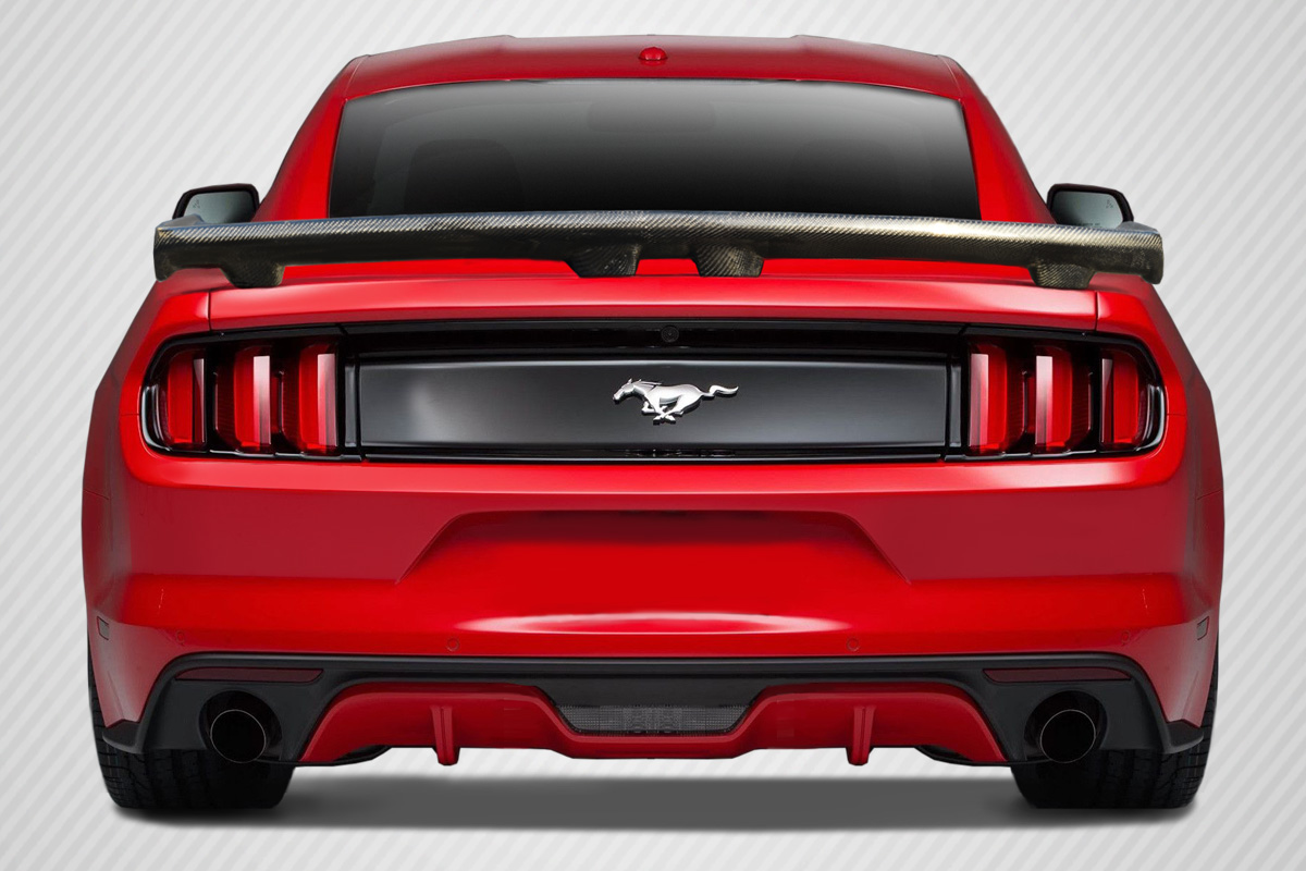 Carbon Fiber Wing Spoiler Body Kit for 2015 Ford Mustang 2DR  - 2015-2019 Ford Mustang Coupe Carbon Creations CVX Wing Spoiler - 1 Piece