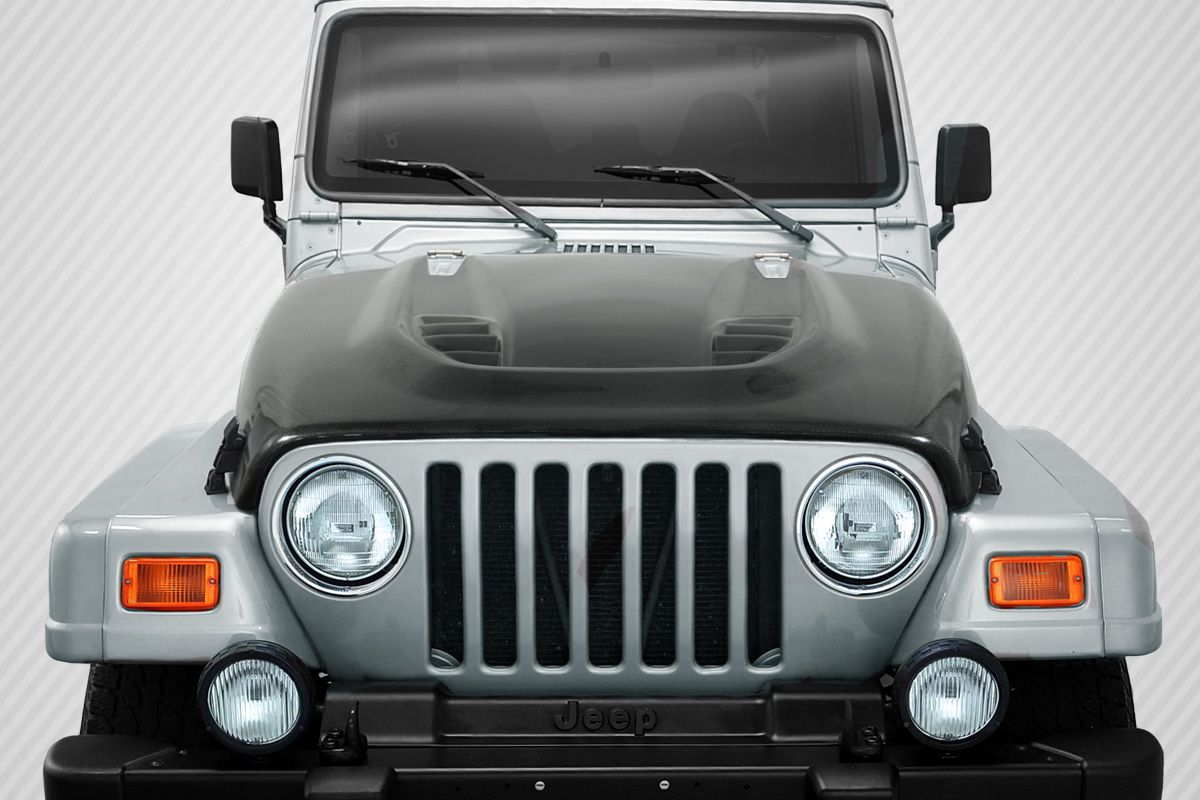 Carbon Creations Power Dome Hood Body Kit for 97-06 Jeep Wrangler | eBay