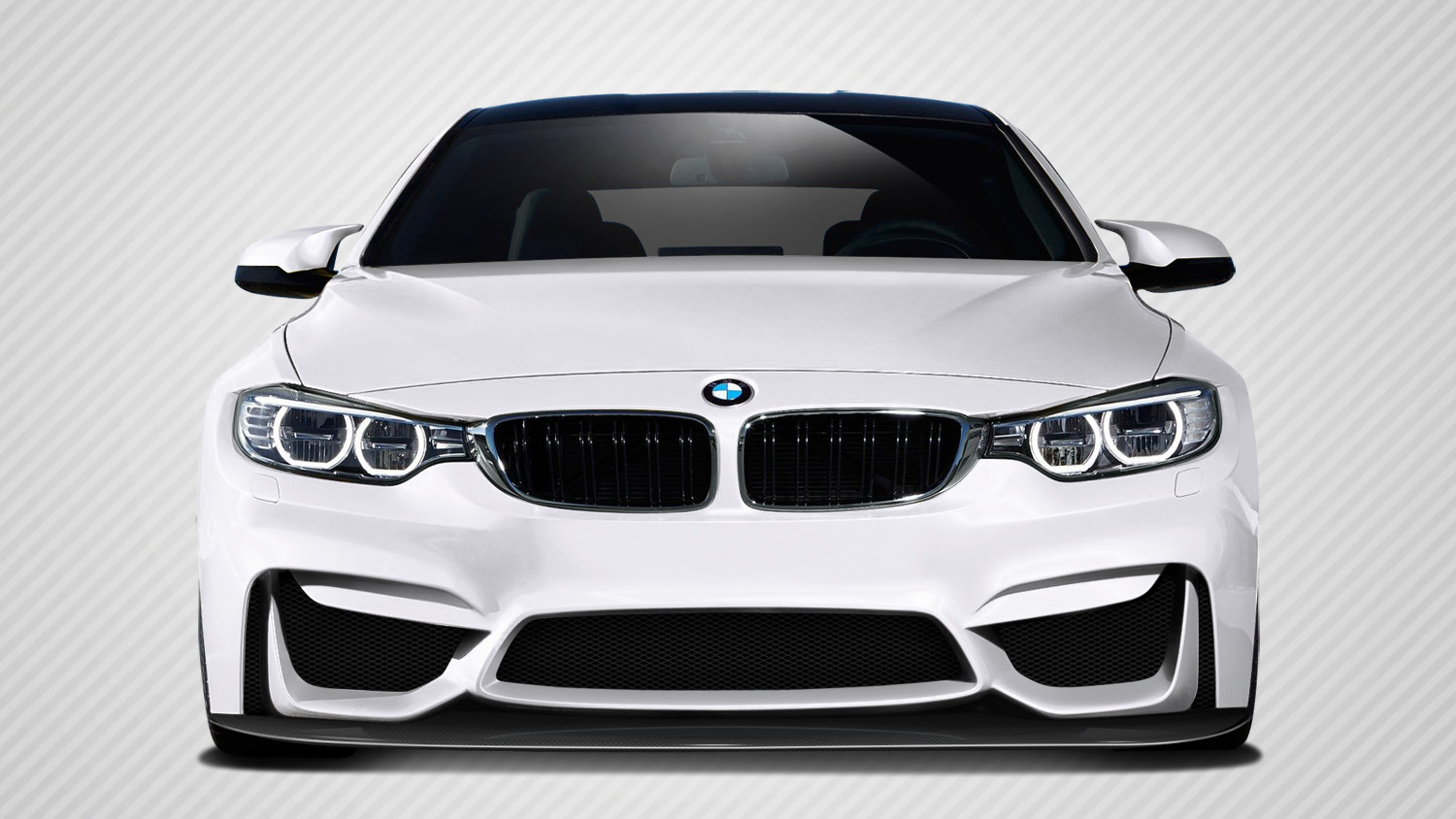 Carbon Fiber Front Bumper Body Kit for 2014 BMW 4 Series   - 2014-2019 BMW 4 Series F32 Carbon Creations DriTech M4 Look Front Splitter ( must be used with M3 Look front bumper ) - 1 Piece
