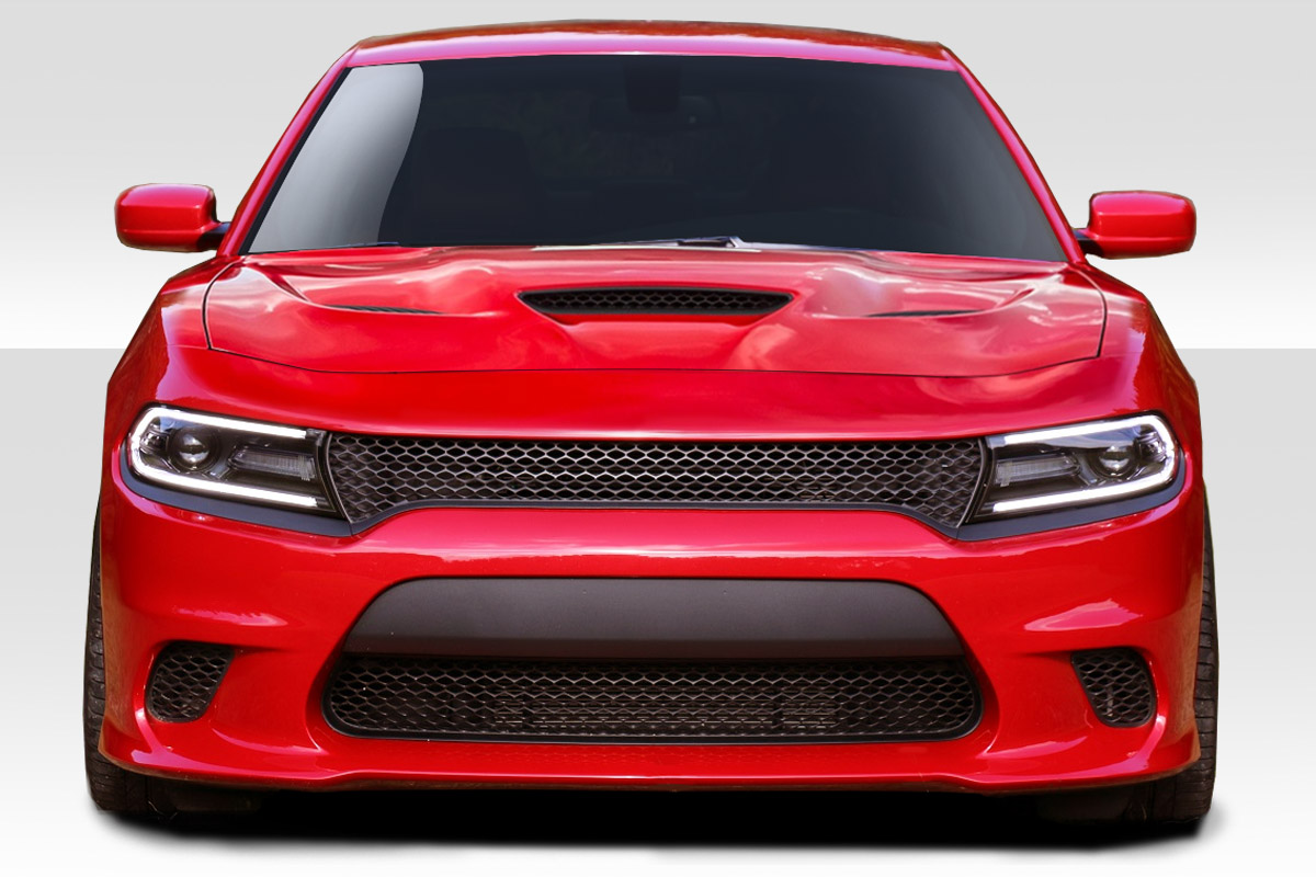 Fiberglass+ Front Bumper Body Kit for 2015 Dodge Charger 0  - 2015-2019 Dodge Charger Duraflex Hellcat Look Front Bumper - 1 Piece