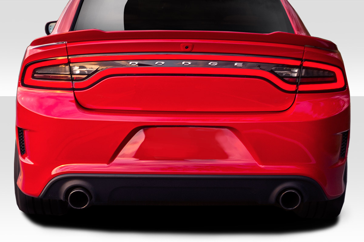 Fiberglass+ Rear Bumper Body Kit for 2015 Dodge Charger 0  - 2015-2019 Dodge Charger Duraflex Hellcat Look Rear Bumper - 1 Piece