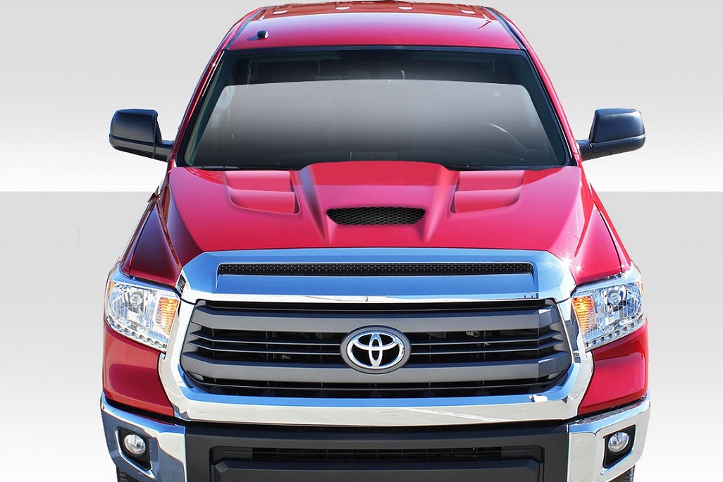 Fiberglass+ Hood Body Kit for 2014 Toyota Tundra 0  - 2014-2019 Toyota Tundra Duraflex Viper Look Hood - 1 Piece