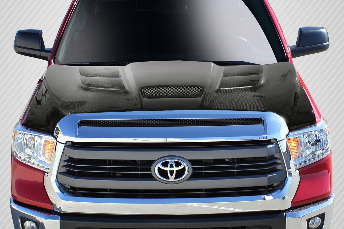 Carbon Fiber Hood Body Kit for 2014 Toyota Tundra 0  - 2014-2019 Toyota Tundra Carbon Creations Viper Look Hood - 1 Piece