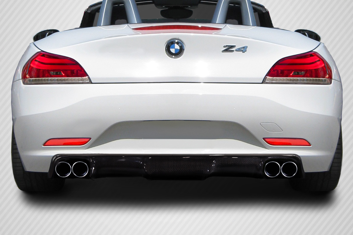 2009 BMW Z4 0 Carbon Fiber Rear Lip-Add On Body Kit - 2009-2013 BMW Z4 E89 Carbon Creations 3DS Rear Diffuser - 1 Piece
