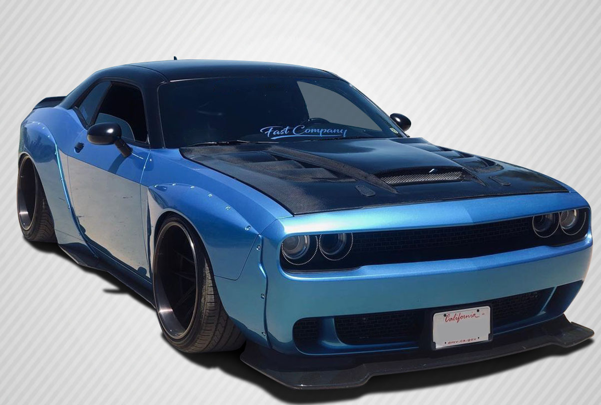 Carbon Fiber Hood Body Kit for 2008 Dodge Challenger 0  - 2008-2019 Dodge Challenger Carbon Creations Viper Look Hood - 1 Piece