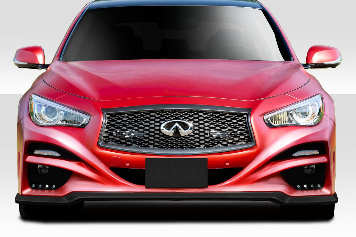 Fiberglass+ Front Bumper Body Kit for 2014 Infiniti Q50 0  - 2014-2019 Infiniti Q50 Duraflex Impulse Front Bumper - 1 Piece