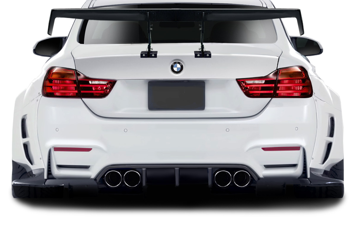 Fiberglass+ Rear Lip-Add On Body Kit for 2014 BMW 4 Series 0  - 2014-2019 BMW 4 Series F32 AF-1 Wide Body Rear Diffuser - 4 Piece ( GFK ) ( Must be used with Couture M4 Look Rear Bumper )