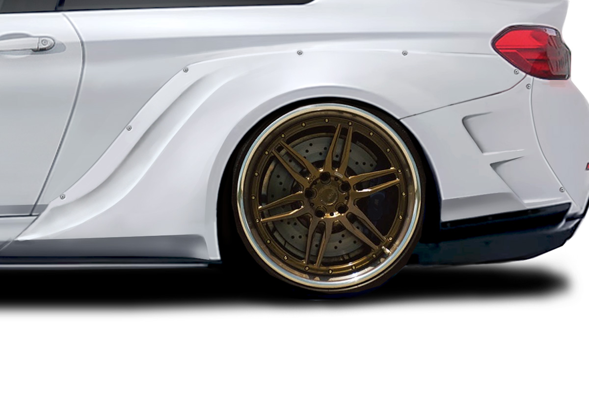 Fiberglass+ Fender Flare Body Kit for 2014 BMW 4 Series 0  - 2014-2019 BMW 4 Series F32 AF-1 Wide Body Rear Fender Flares - 4 Piece ( GFK )