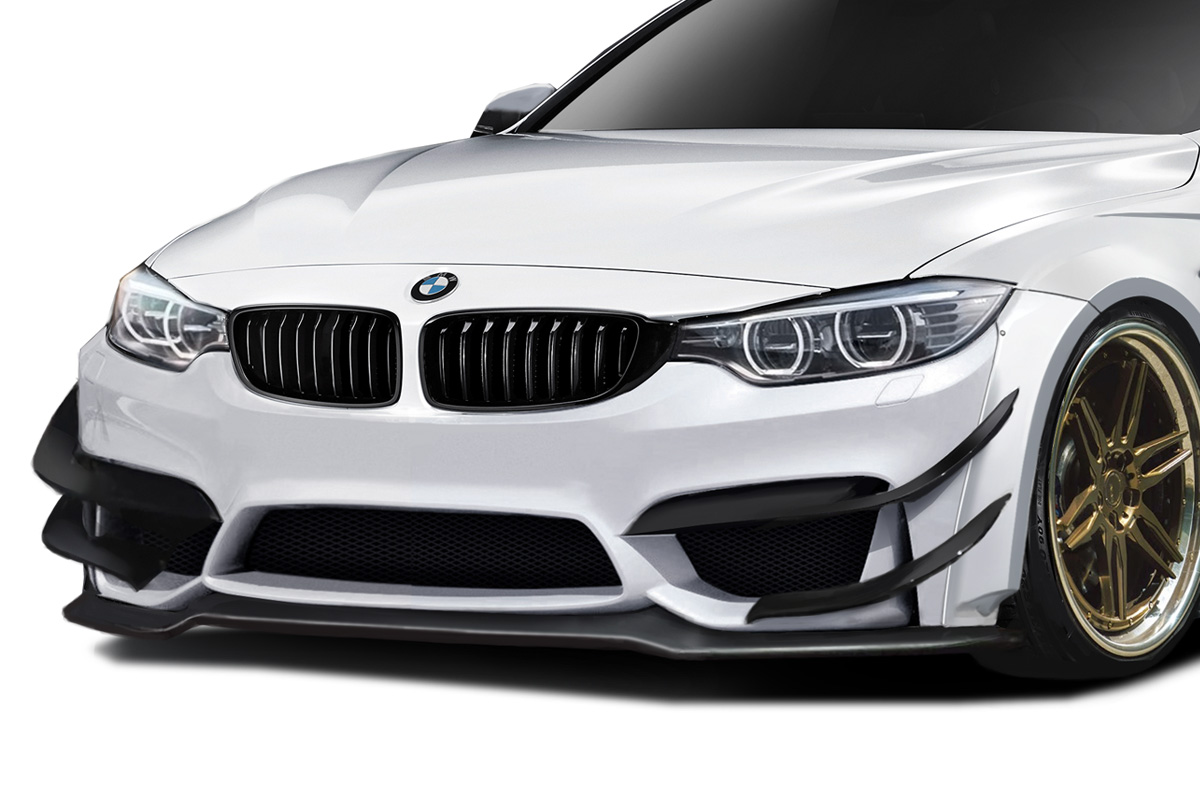 Fiberglass+ Accessory Body Kit for 2014 BMW 4 Series 0  - 2014-2019 BMW 4 Series F32 AF-1 Wide Body Canards - 4 Piece ( GFK ) ( Must be used with Couture M4 Look Front Bumper and Front Fenders )