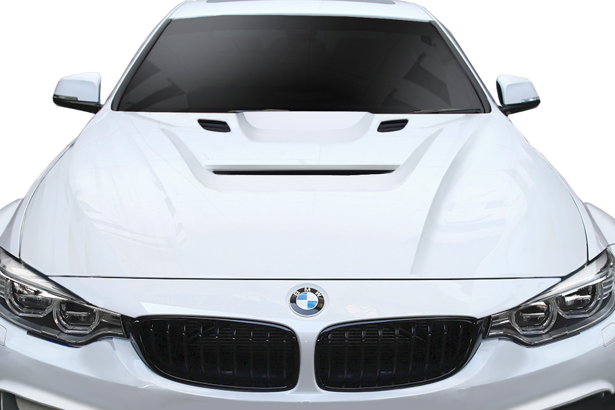 Fiberglass+ Hood Body Kit for 2012 BMW 4 Series 0  - 2012-2019 BMW 3 Series F30 / 2014-2019 4 Series F32 AF-1 Hood - 1 Piece ( GFK )