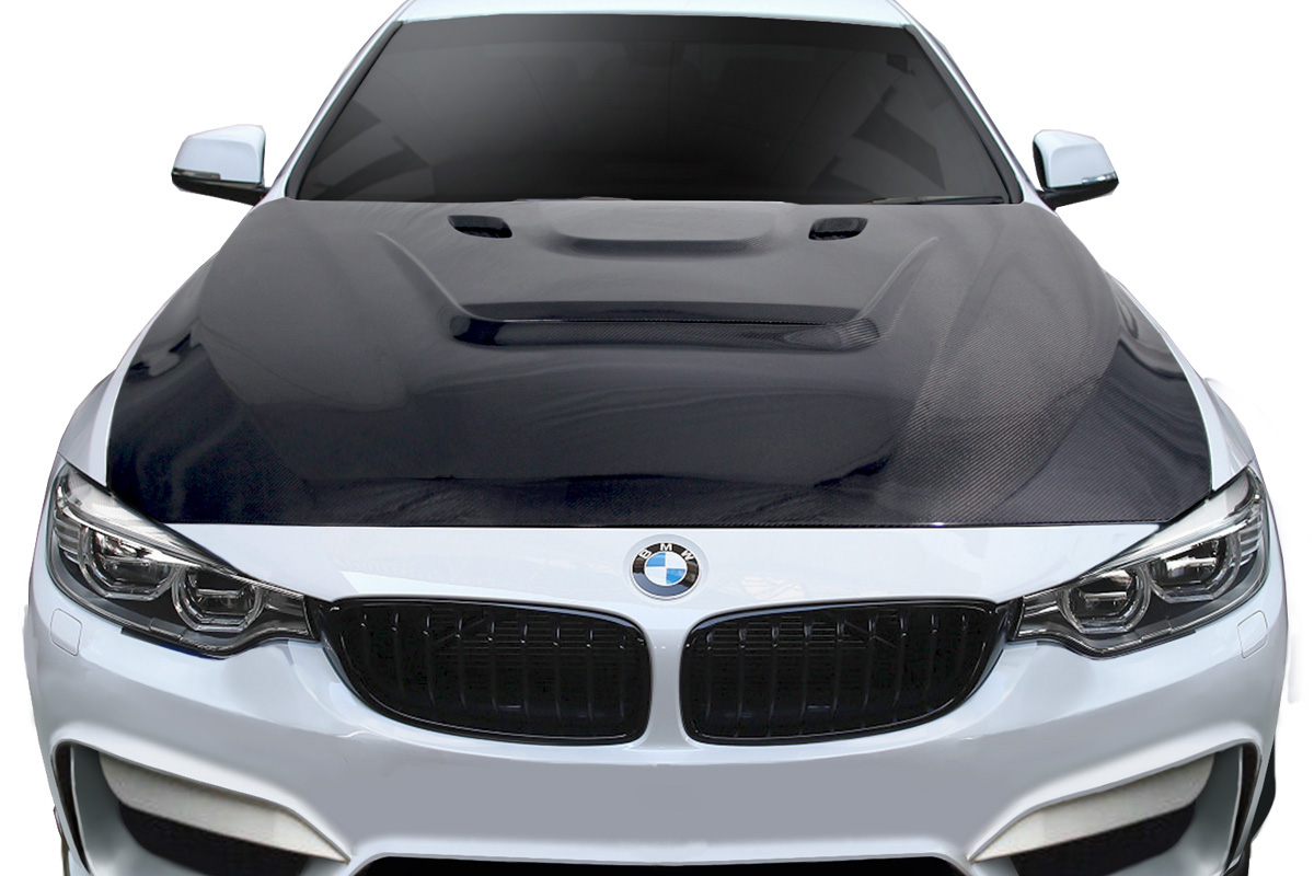 Carbon Fiber Hood Body Kit for 2012 BMW 4 Series 0  - 2012-2019 BMW 3 Series F30 / 2014-2019 4 Series F32 Carbon AF-1 Hood - 1 Piece ( CFP )