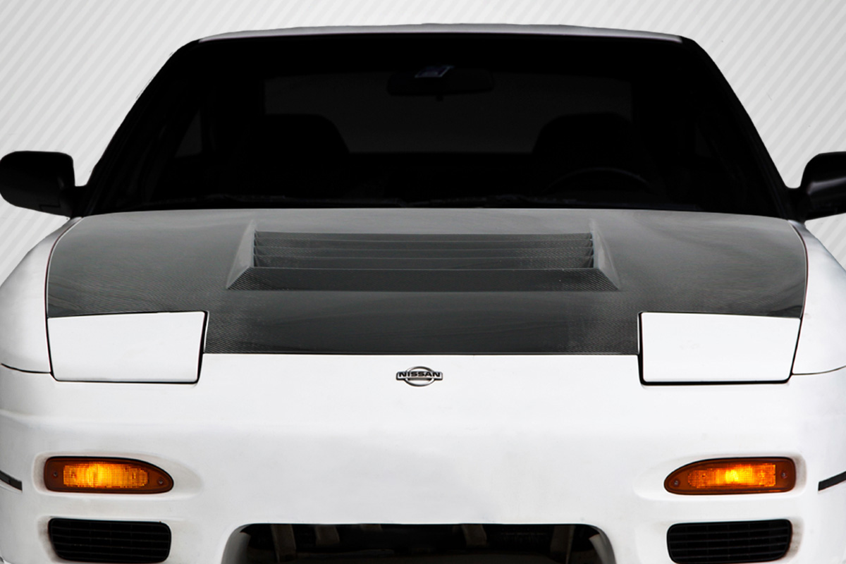 1994 Nissan 240SX  Carbon Fiber Hood Body Kit - 1989-1994 Nissan 240SX S13 Carbon Creations D-1 Hood - 1 Piece