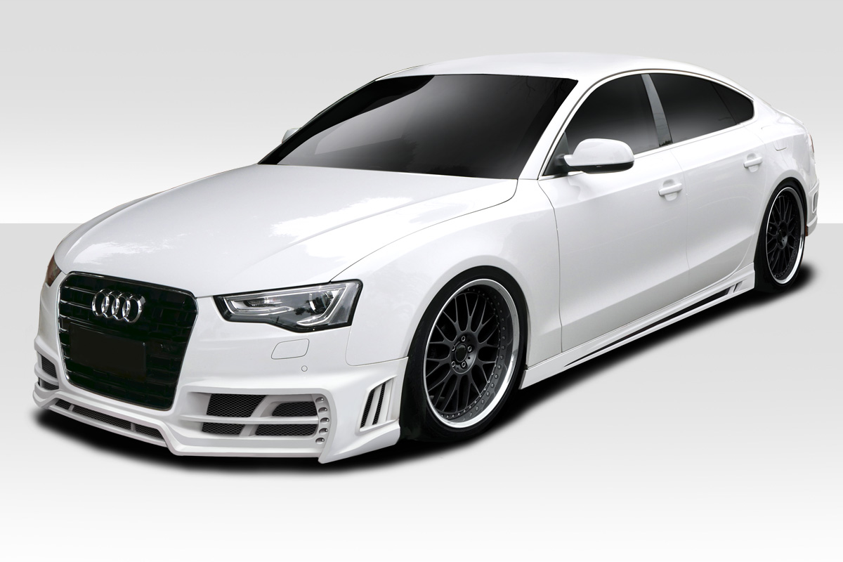 Fiberglass+ Kit Body Kit for 2013 Audi A5 4DR  - 2013-2016 Audi A5 B8 4dr Duraflex TKR Kit - 4 Piece - Includes TKR Front Bumper (113514) TKR Side Skirts (113515) TKR Rear Bumper (113516)