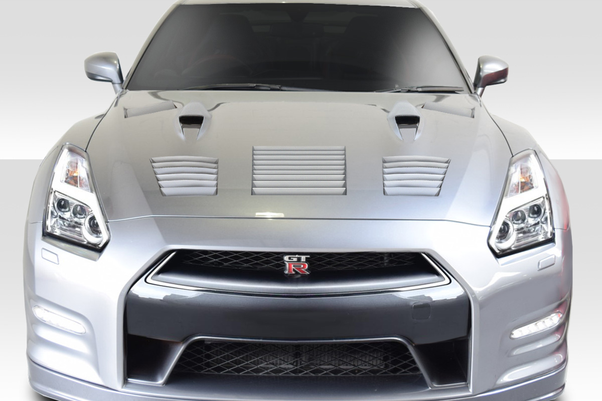 2011 Nissan GTR 0 Hood Body Kit - 2009-2016 Nissan GT-R R35 Duraflex GT2 Hood - 1 Piece