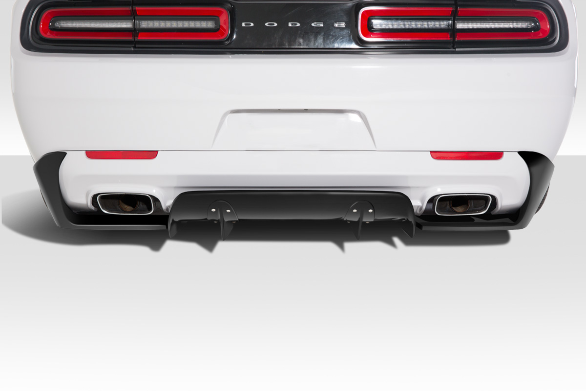 Fiberglass+ Rear Lip-Add On Body Kit for 2015 Dodge Challenger 0  - 2015-2019 Dodge Challenger Duraflex Circuit Rear Diffuser - 3 Piece