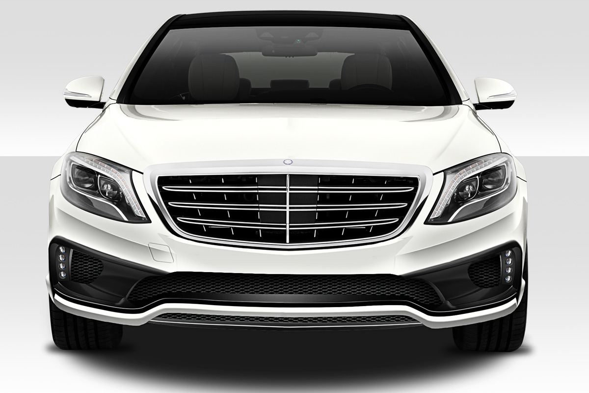 Fiberglass+ Front Bumper Body Kit for 2014 Mercedes S Class 0  - 2014-2019 Mercedes S Class W222 Duraflex W-1 Front Bumper - 1 Piece