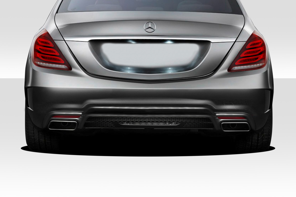 Fiberglass+ Rear Bumper Body Kit for 2014 Mercedes S Class 0  - 2014-2019 Mercedes S Class W222 Duraflex W-1 Rear Bumper - 1 Piece