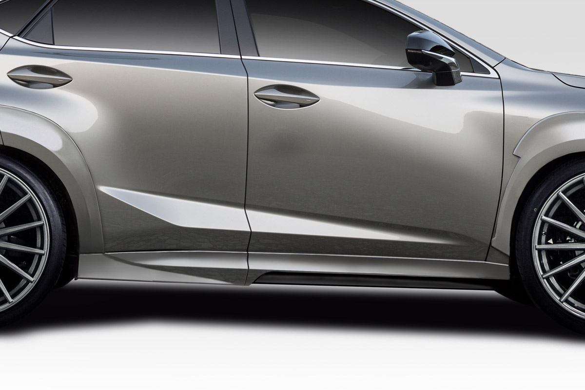 Fiberglass+ Sideskirts Body Kit for 2015 Lexus NX 0  - 2015-2019 Lexus NX Series NX200T NX300H Duraflex Addax Side Skirts - 6 Piece ( F-Sport models only)