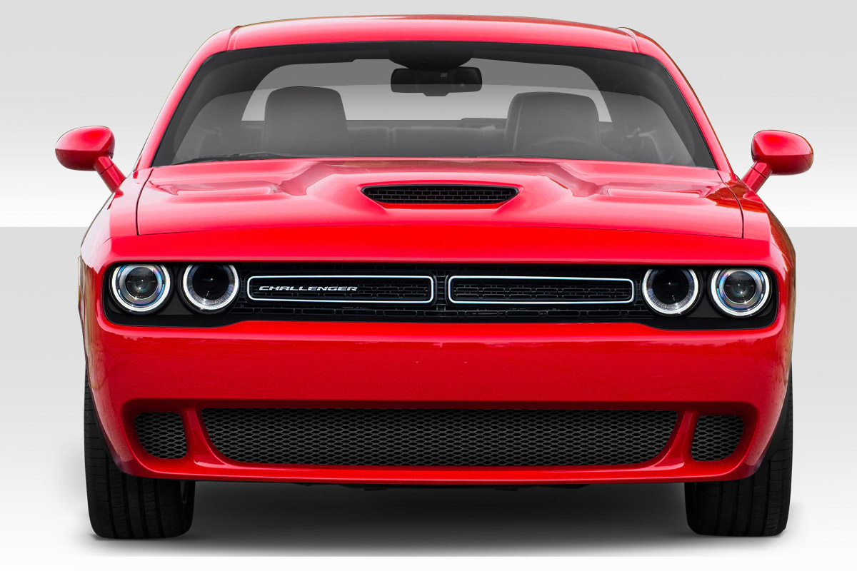 Fiberglass+ Front Bumper Body Kit for 2015 Dodge Challenger 0  - 2015-2019 Dodge Challenger Duraflex Hellcat Look Front Bumper - 1 Piece