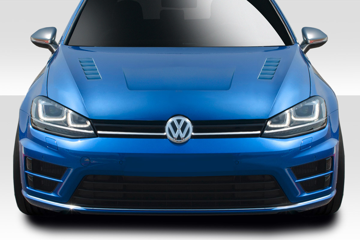 Fiberglass+ Hood Body Kit for 2015 Volkswagen Golf 0  - 2015-2019 Volkswagen Golf Duraflex Element Hood - 1 Piece