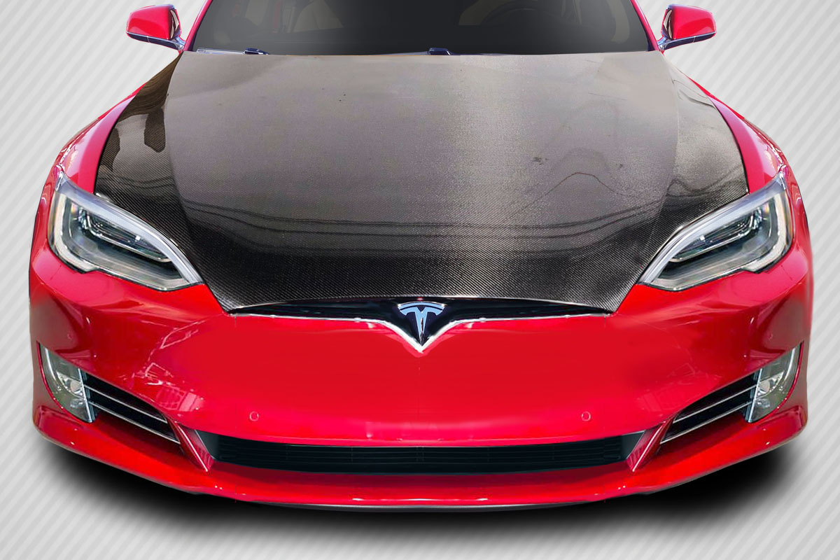 Carbon Fiber Hood Body Kit for 2016 Tesla Model S 0  - 2016.5-2019 Tesla Model S Carbon Creations DriTech OEM Hood - 1 Piece