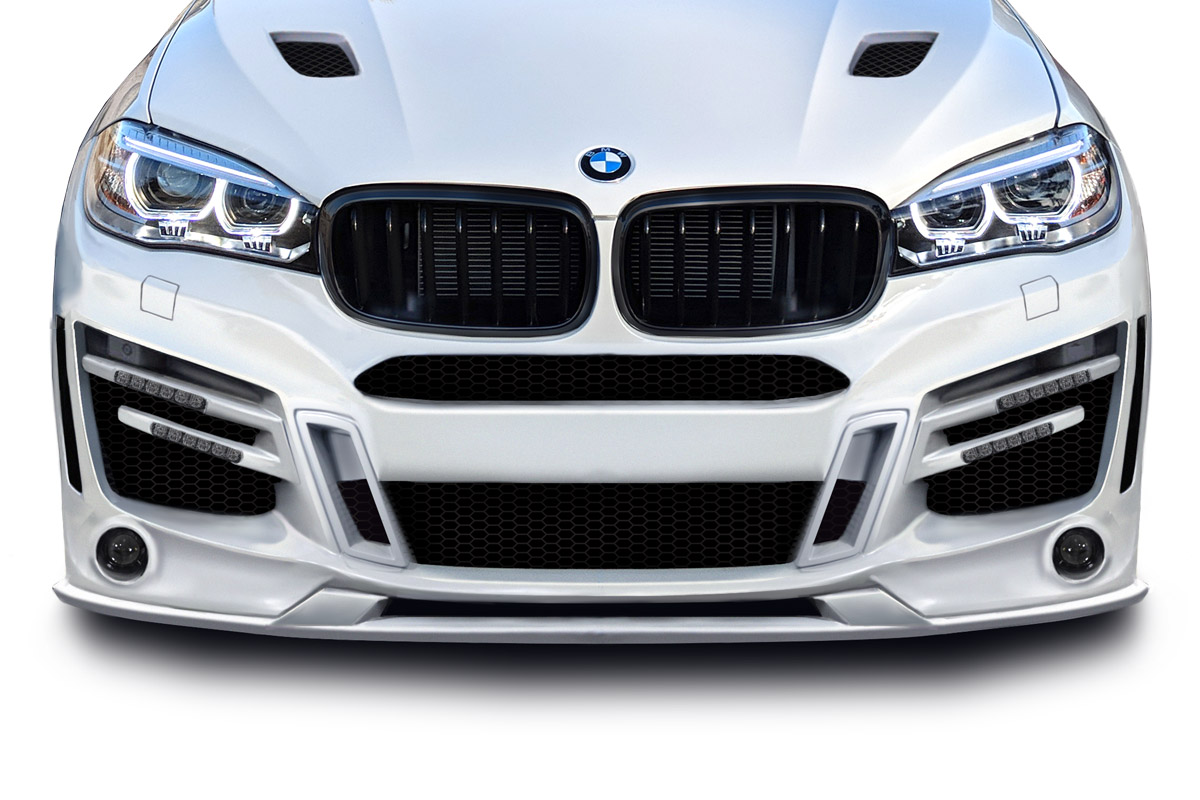 Fiberglass+ Front Lip-Add On Body Kit for 2015 BMW X6 0  - 2015-2019 BMW X6 F16 / X6M F86 AF-1 Front Lip Splitter ( GFK ) - 1 Piece