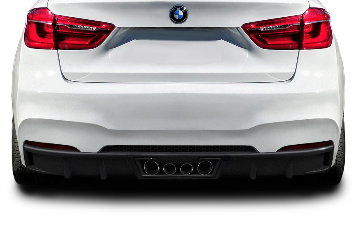 Fiberglass+ Rear Bumper Body Kit for 2015 BMW X6 0  - 2015-2019 BMW X6 F16 / X6M F86 AF-1 Rear Bumper ( GFK ) - 1 Piece