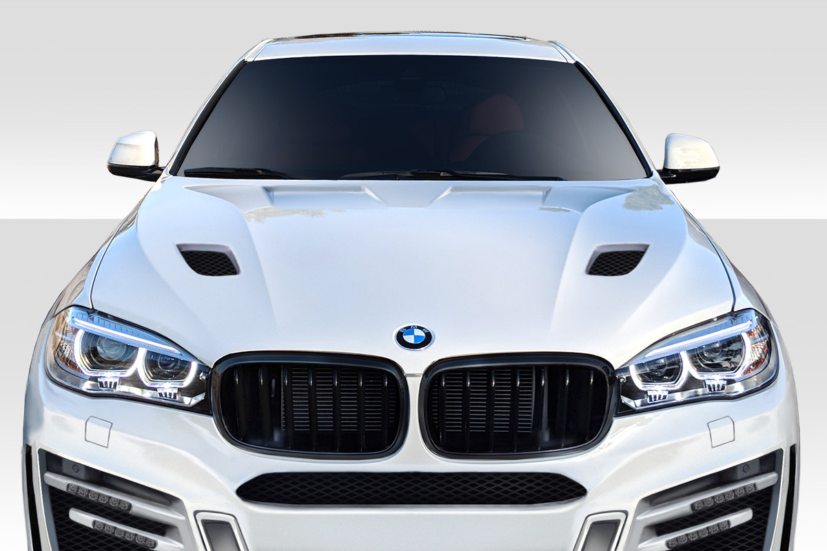 Fiberglass+ Hood Body Kit for 2015 BMW X6 0  - 2015-2019 BMW X6 F16 / X6M F86 AF-1 Hood ( GFK ) - 1 Piece