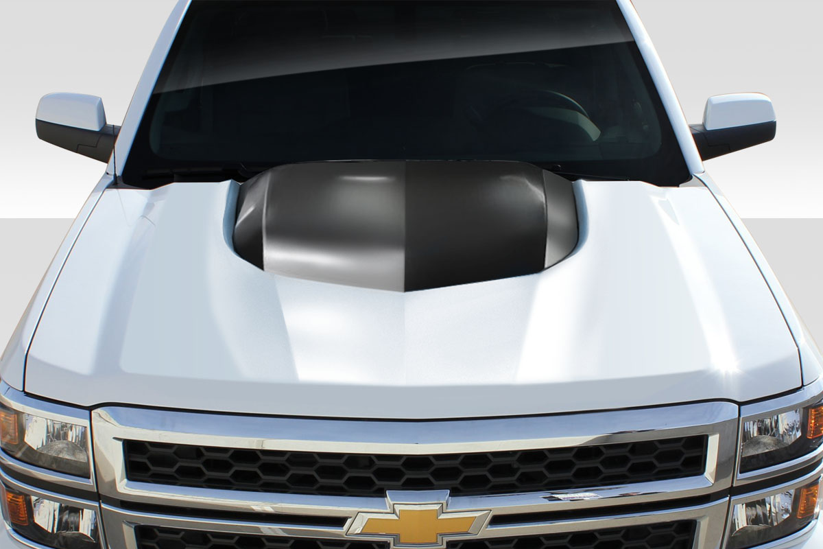 Fiberglass+ Hood Body Kit for 2014 Chevrolet Silverado 0  - 2014-2015 Chevrolet Silverado Duraflex ZL1 V2 Hood - 1 Piece