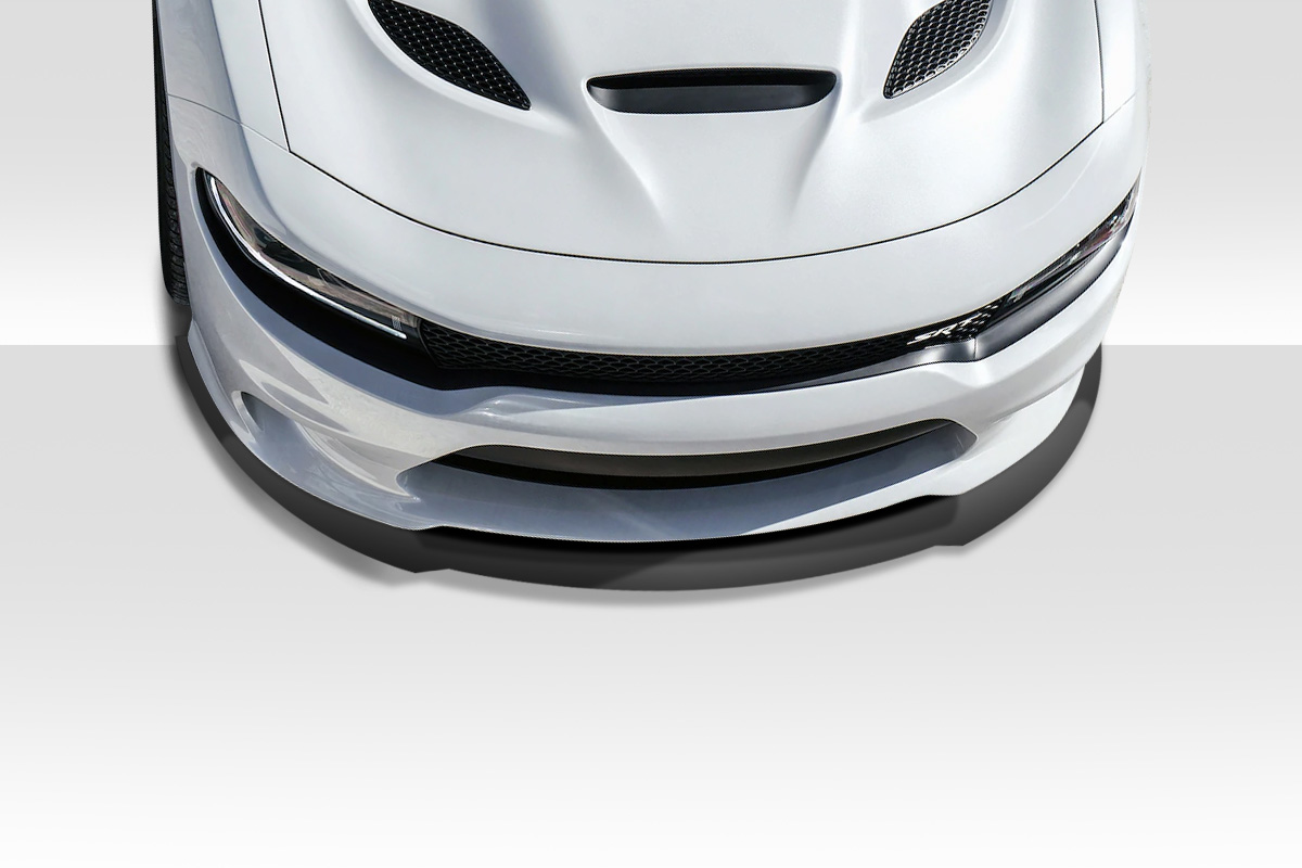 Fiberglass+ Front Lip-Add On Body Kit for 2015 Dodge Charger 0  - 2015-2019 Dodge Charger SRT / Hellcat Duraflex Sonic Front Spliiter - 1 Piece